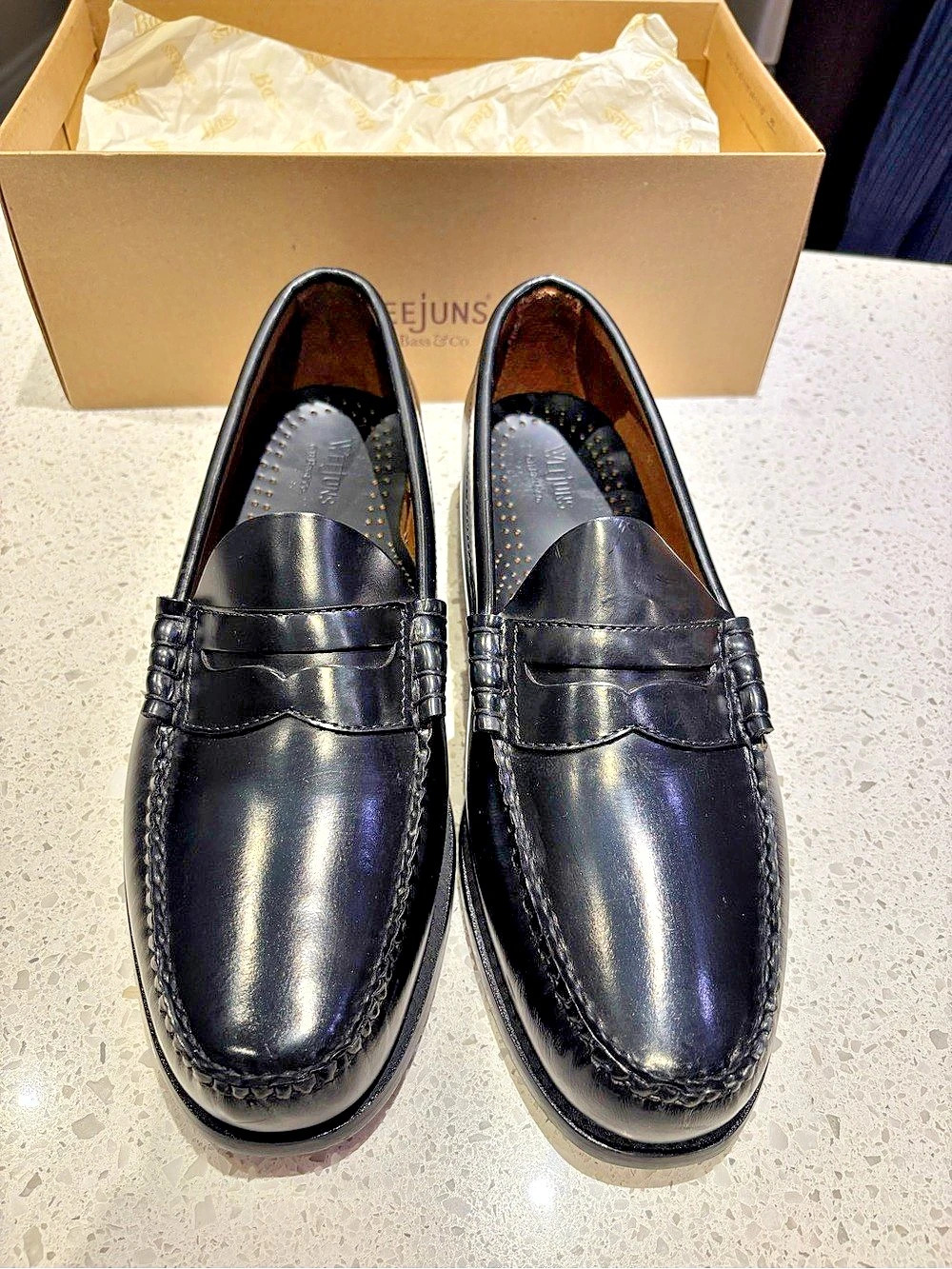 Weejuns Larson Leather Loafers Black US 11 D